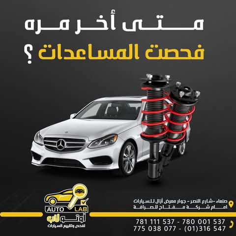 فحص التعليق والتوجيه والفرامل: المساعدات والدركسون